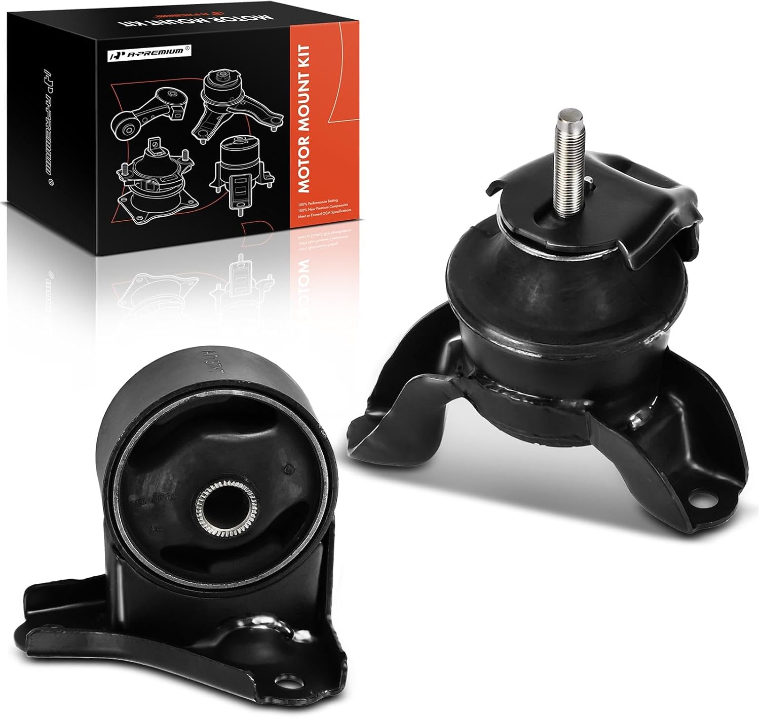 A-Premium Set of 2 Engine Motor Mount Kit Compatible with Kia Sportage 2005-2010 & Hyundai Tucson 2005-2009, 2.7L