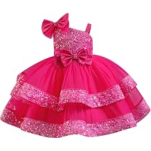 IBTOM CASTLE Girls Birthday Dress Sequin Tiered Tulle Tutu Party Flower Girl Wedding Toddler Pageant Formal Prom Gown