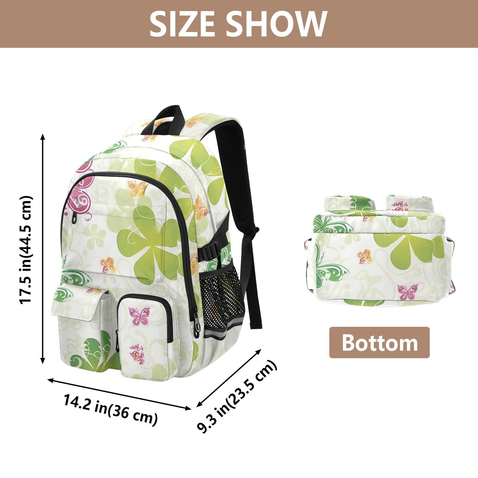 Plecaki podróżne St Green Boho Butterfly Work Bookbag