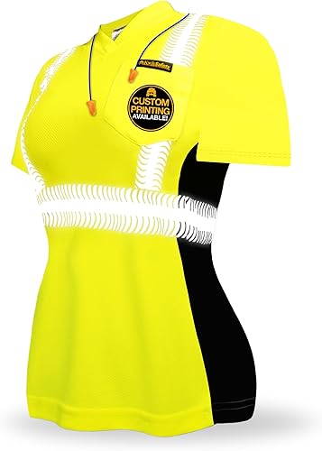 KwikSafety - Charlotte, NC - Camisa de seguridad Vixen para mujer cinta reflectante de pelo de ángel Clase 2 + Clase 3 PPE ANSI probado OSHA