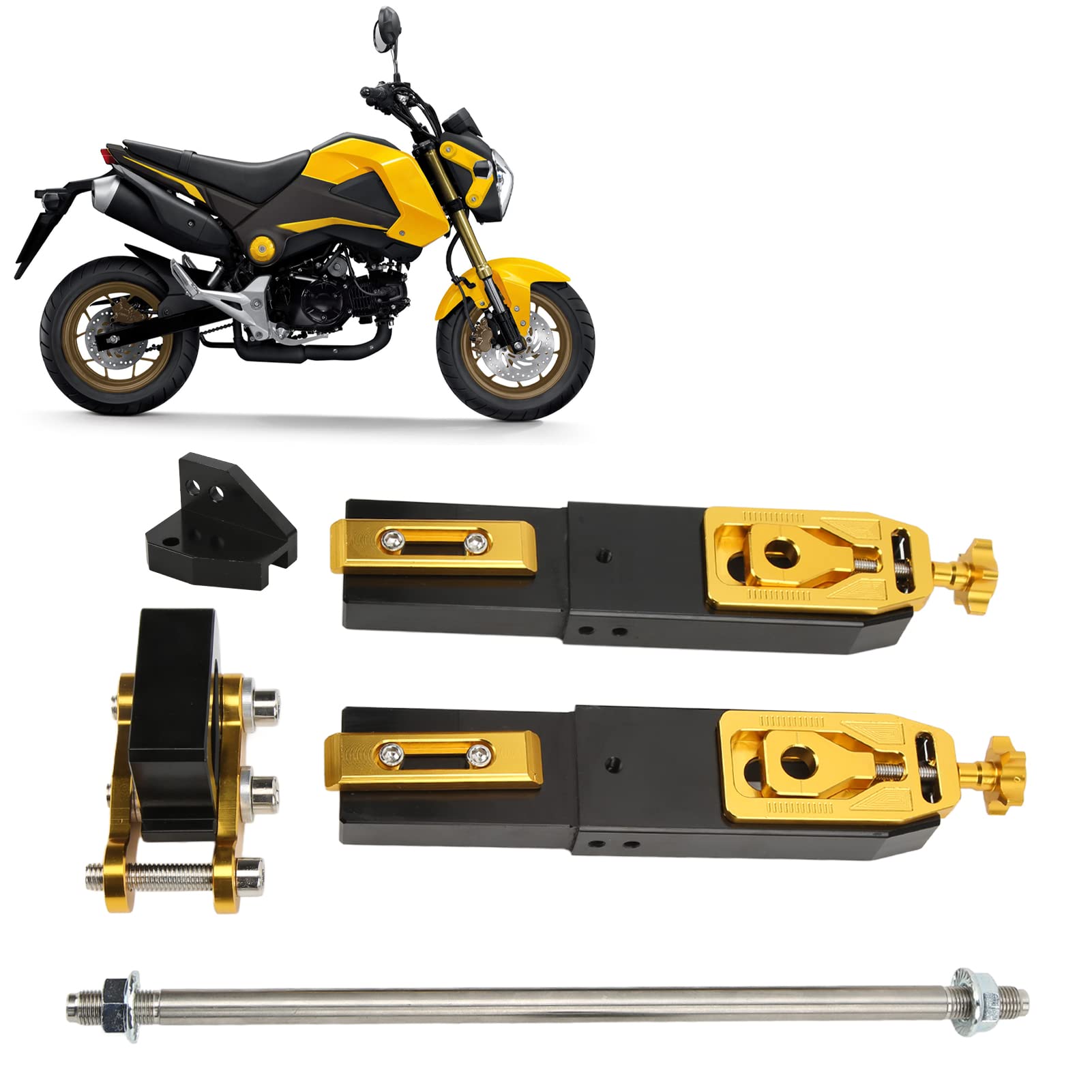 Zestaw przedłużający tylnego widelca motocykla CNC wymiana stopu aluminium Grom MSX125 akcesoria