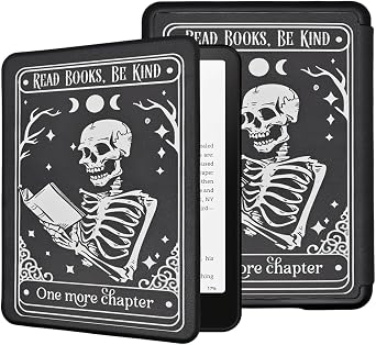 Case for All-New 6" Kindle 11th Generation, 2022/2024 Release, Read Books Be Kind Lightweight PU Leather Protective TPU Cover with Auto Wake/Sleep, Hand Strap