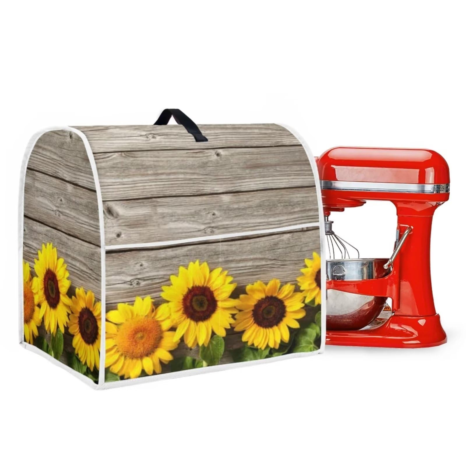 Copertura Per Miscelatore Da Cucina A Forma Di Girasole - Antipolvere Con Tasca E Manico (Taglie S E L)