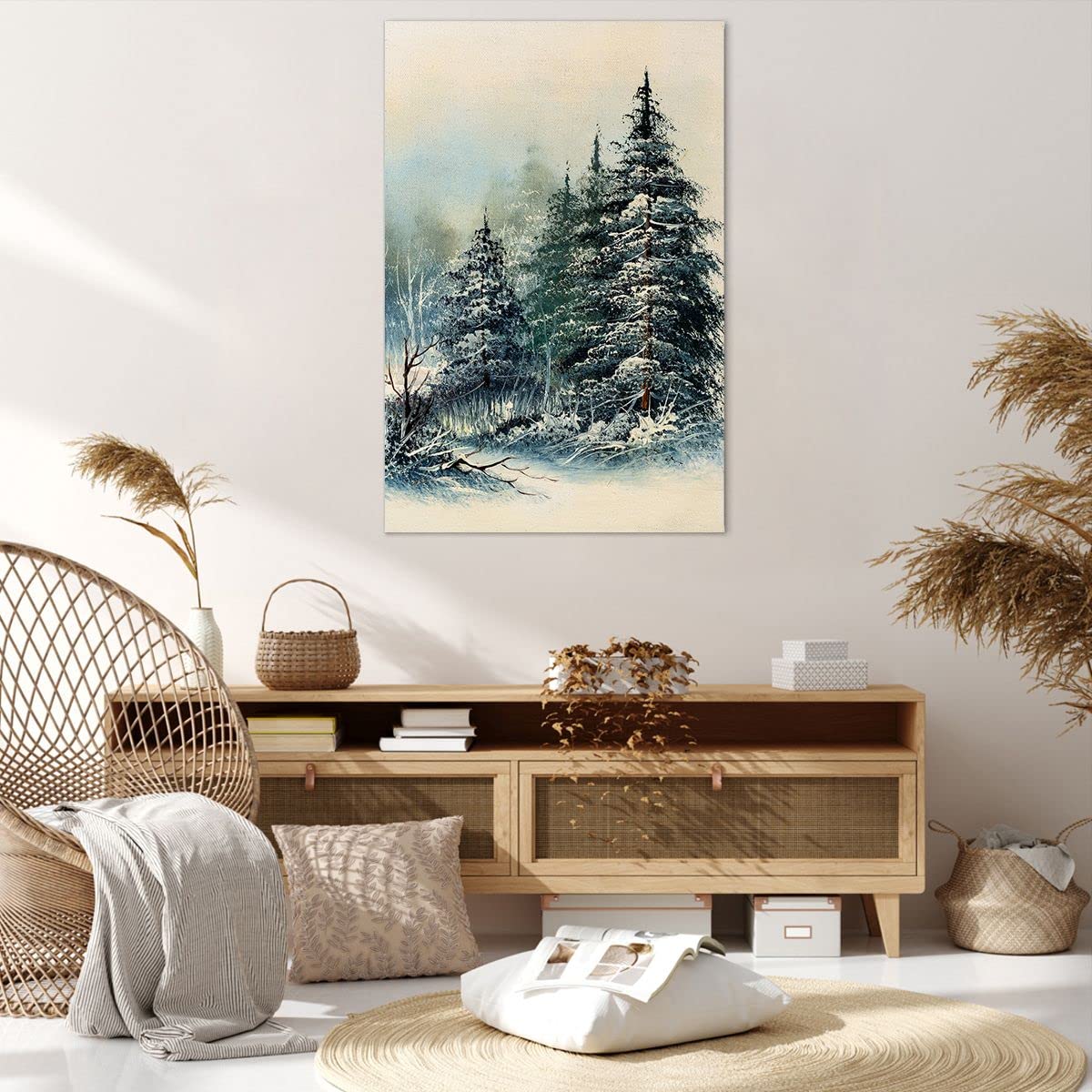 Quadro Su Vetro Verticale 50x70 Cm - Intelligenza Artificiale E Robot - Stampa Moderna Per Soggiorno E Camera Da Letto - 1 Pezzo, Pronto Da Appendere