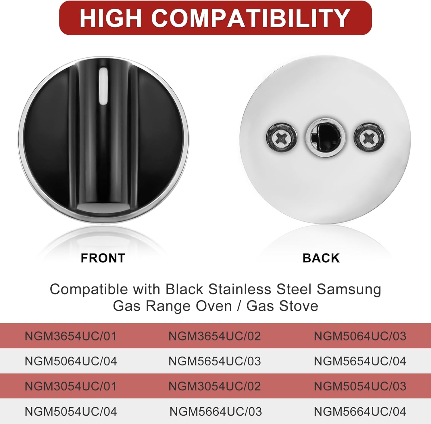 AMI PARTS 00650847 Knobs Cooktop Stove Knobs Fit for Bosch Stove Knob, Replace 00650847 650847 1999734 AH3480601 Range Oven Gas Stove Knob (5 pcs)