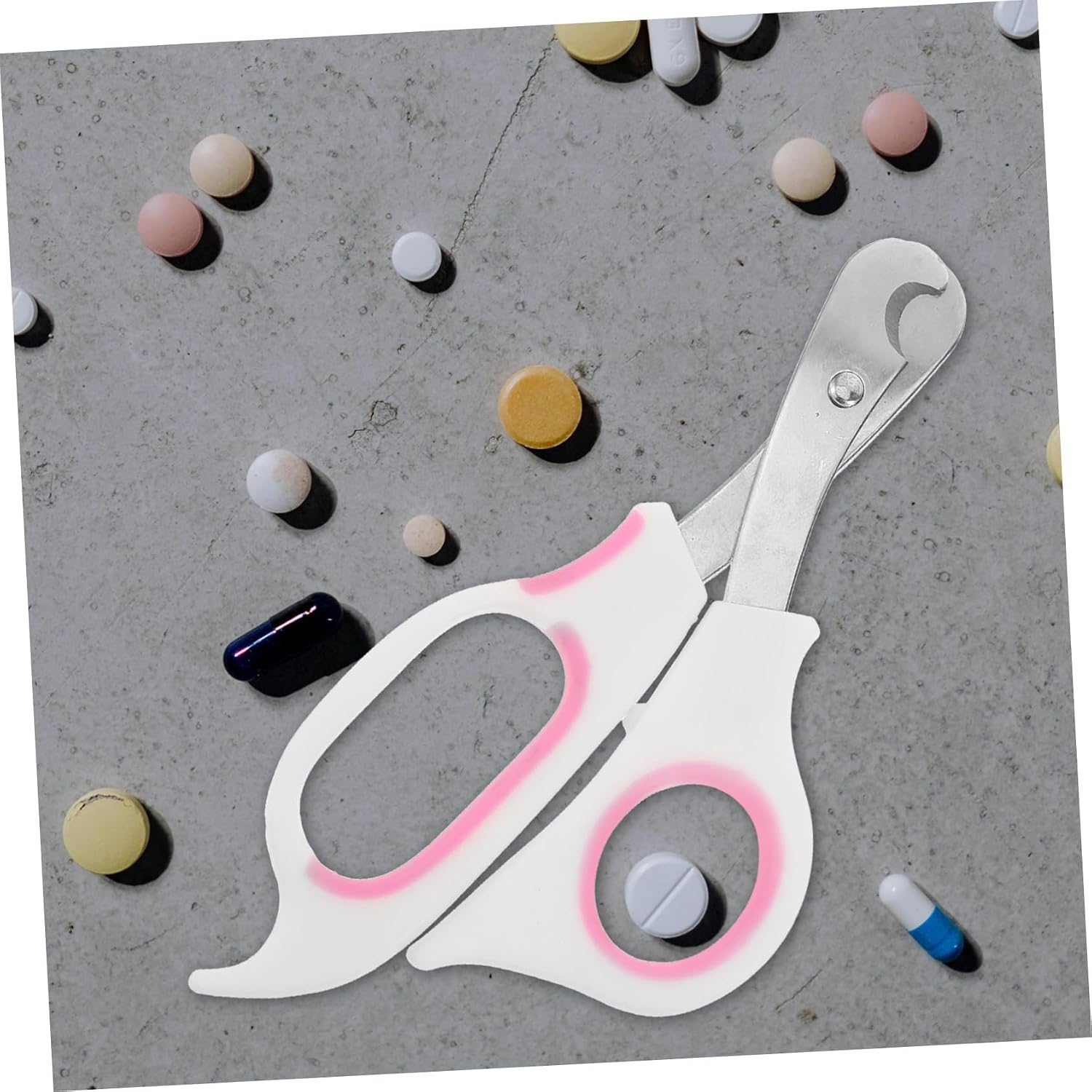 ULTECHNOVO Portable Pills Cut Tool Medicine Scissor Tablets Cut Sturdy Material Pill Splitter