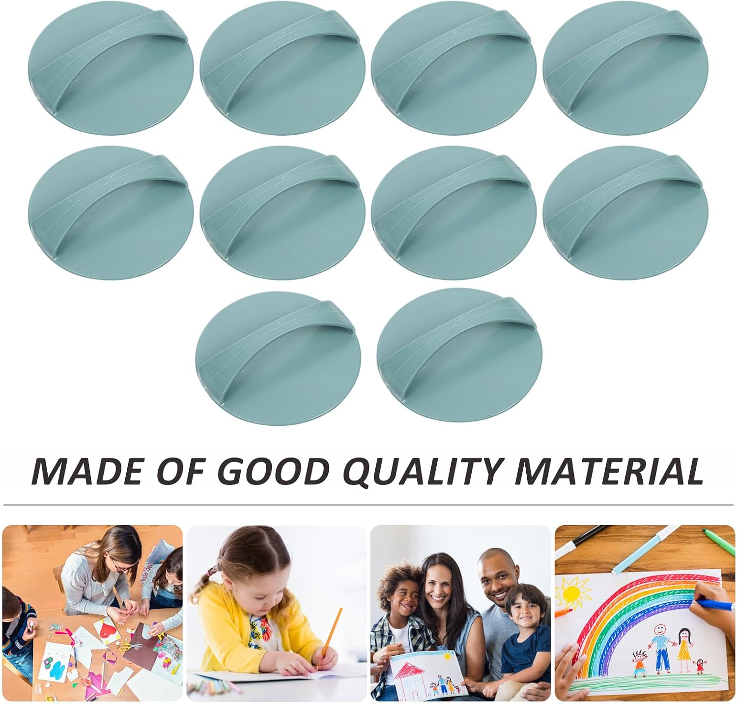 COOLHIYA 10 Pcs Plastic Printmaking Ink Plates Relief Printmaking Tools Art Craft Printing Accessories for Relief Printing and DIY Art Projects