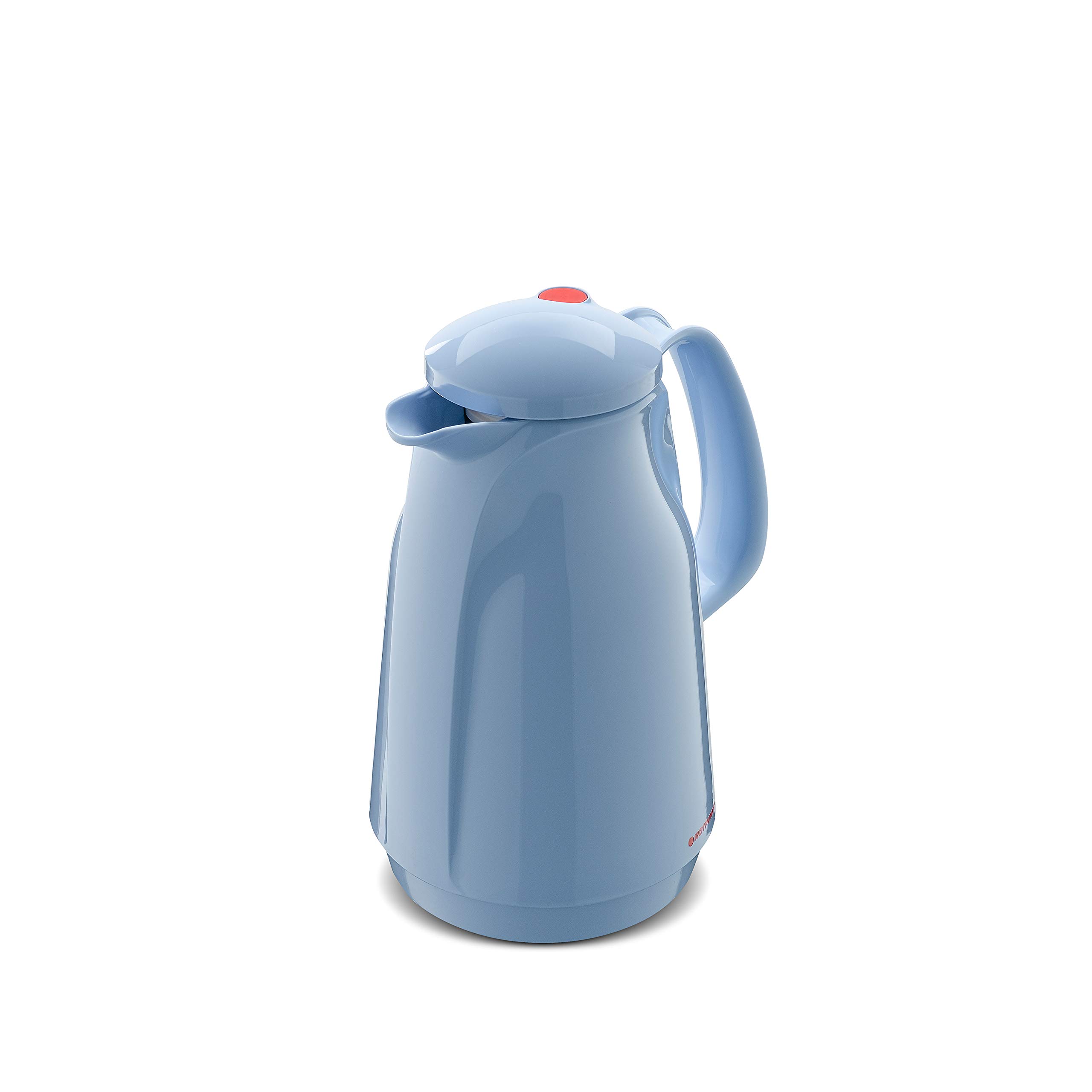ROTPUNKT Thermos 225 Bella, 0,5 l, tappo a vite a doppia funzione, senza BPA, per bere sano, prodotto in Germania, caldo e freddo, inserto in vetro, baby smurf