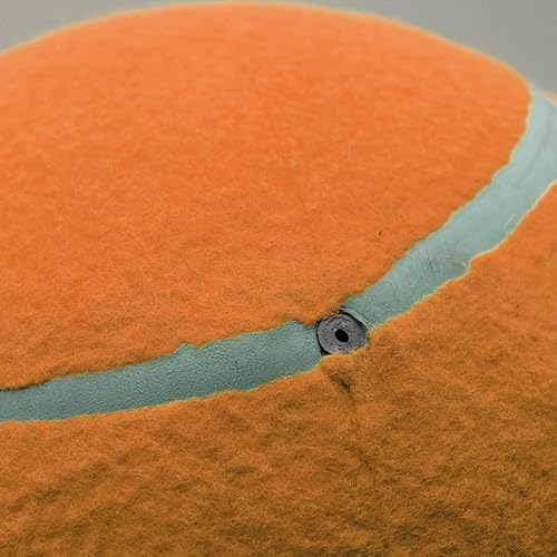 Miniatura 5 de Magicorange Pelota de tenis gigante de gran tamaño de 9.5 pulgadas para perros, pelota de tenis grande para mascotas, juguete masticable para
