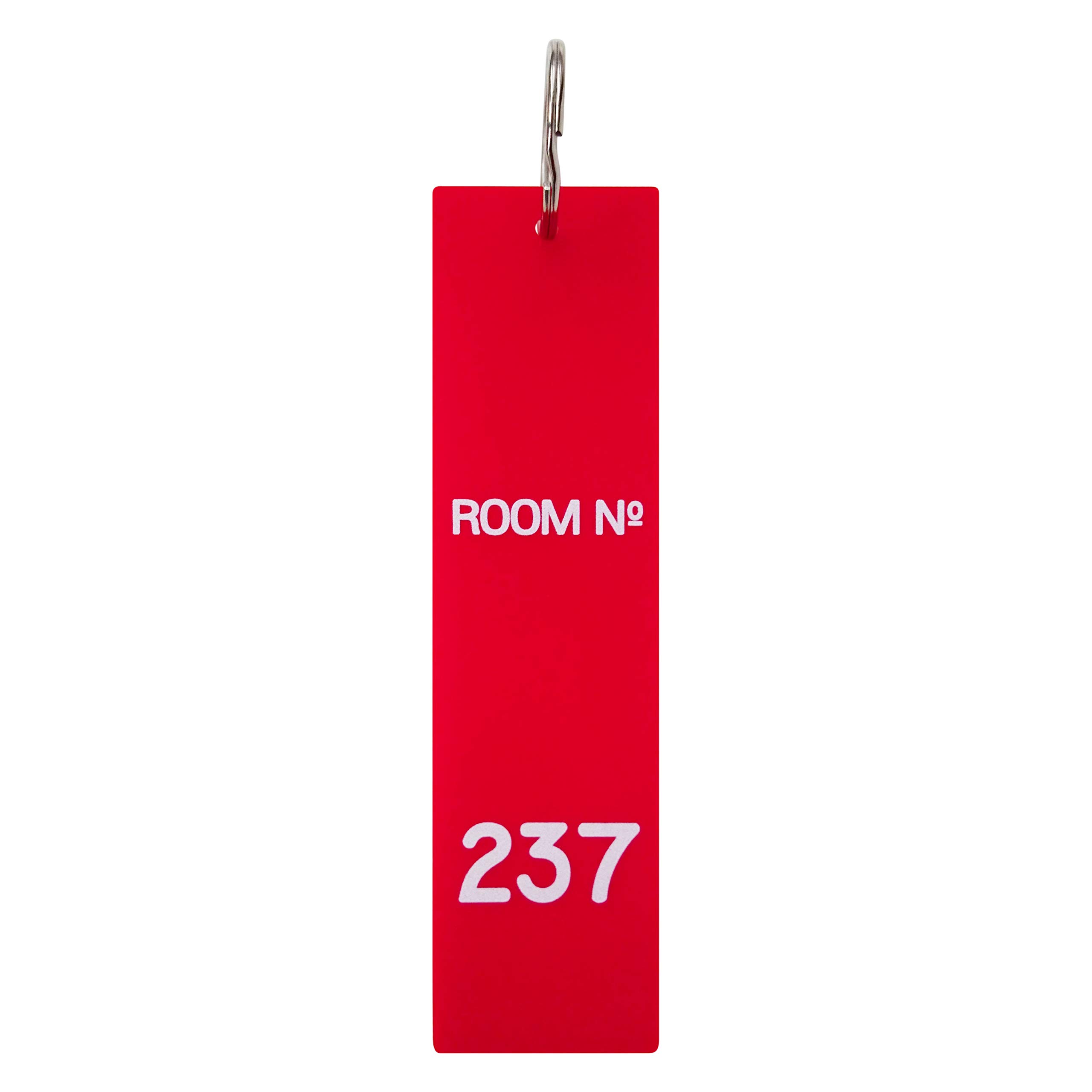 Asvp Shop Men's Red Overlook Hotel Key Tag Shining Movie Memorabilia Keyring