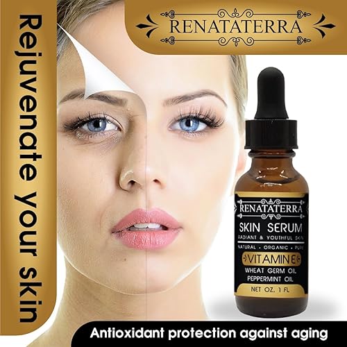 Miniatura 4 de Serum Rejuvenecedor Intensivo de (Vitamina E) con Germen de Trigo y Aceite de Menta - Fórmula Orgánica Avanzada para las cicatrices, piel, cara y