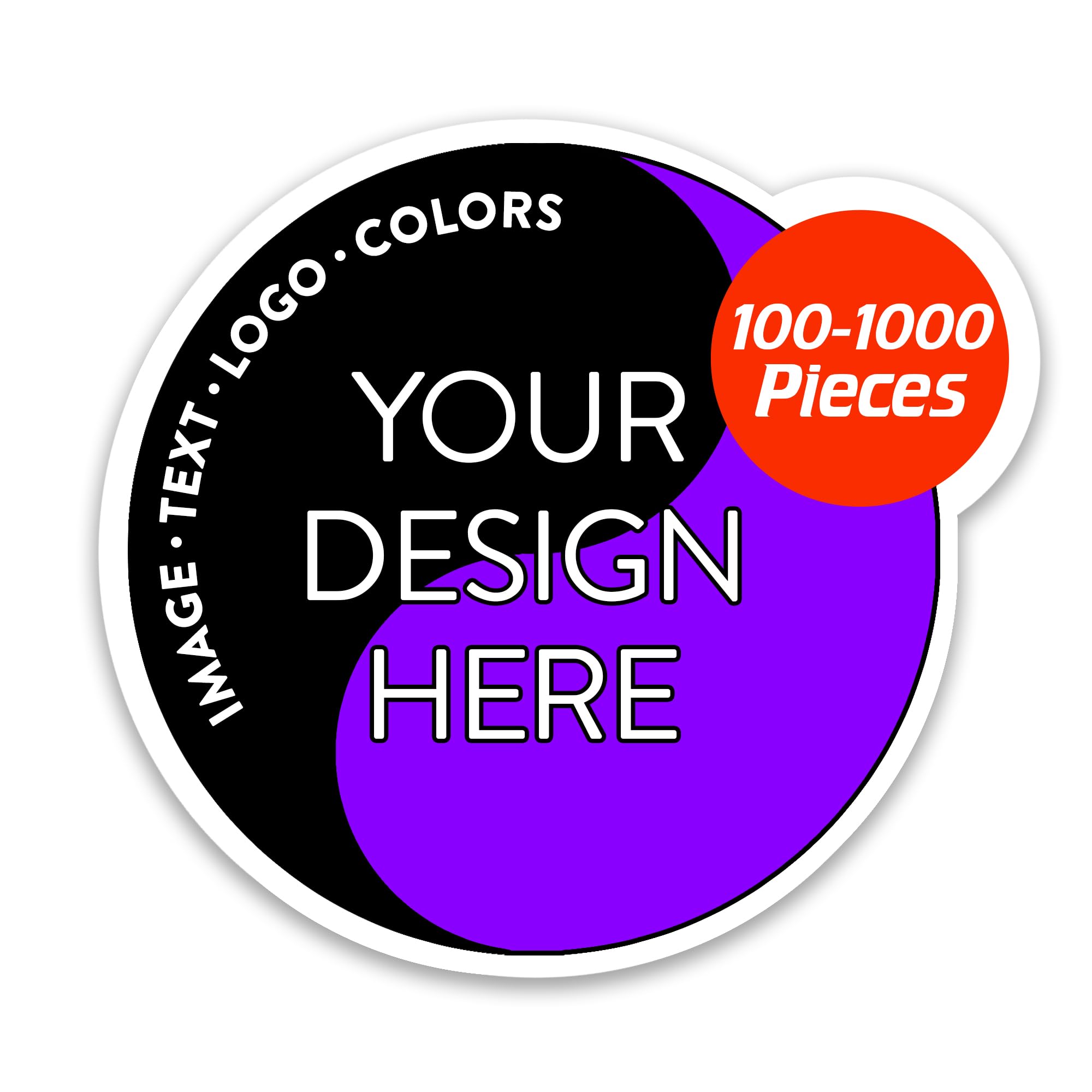 5-1000 Custom Vinyl Stickers - Upload Your own Image, Text, Design, Logo - Personalized Logo Labels for Handmade, Packaging, Bottle, Jars, Candle,