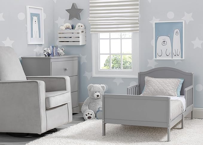 Cama Toddler Delta Children Bennett Madera y Colchón 6" miniatura 4