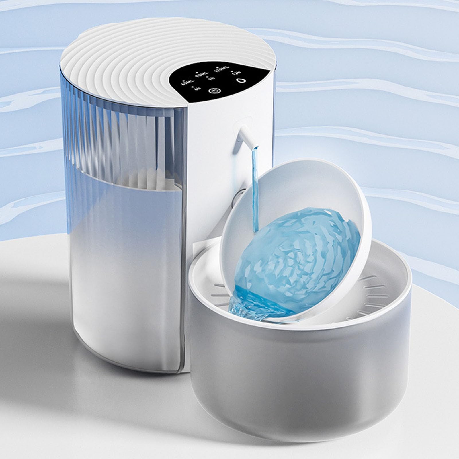 Fontana per Gatti Wireless da 3 Litri | Fontana Automatica per Animali Domestici, Distributore D'acqua Intelligente per Gatti, Ciotola D'acqua per Gatti e Piccoli