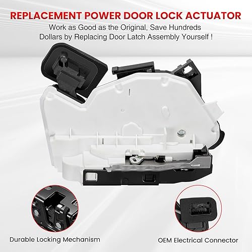 Miniatura 2 de SYERAL Actuador de cerradura de puerta 5K4-839-016-AH pestillo de puerta lateral del pasajero trasero derecho compatible con Volkswagen Atlas Cross