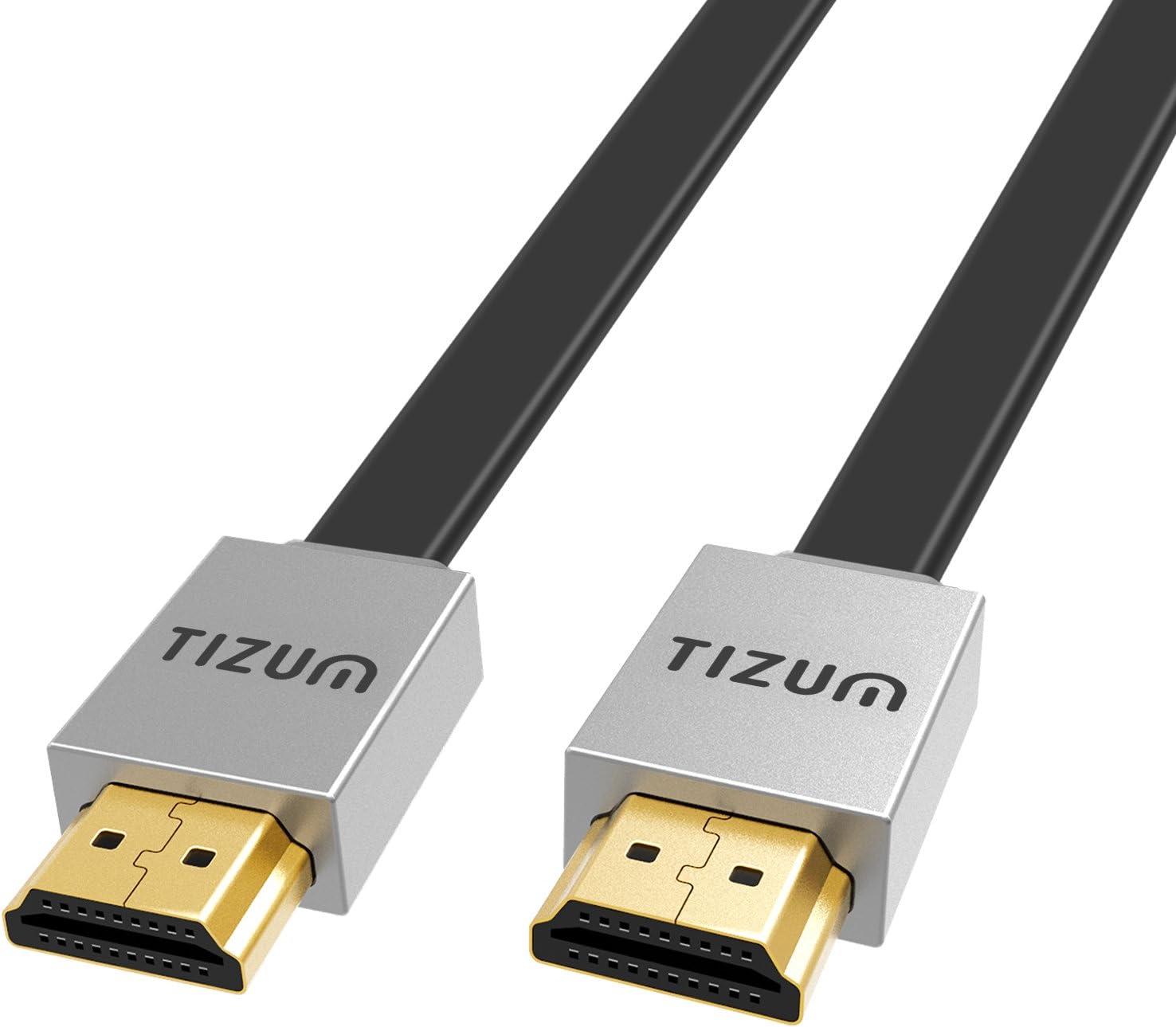 TIZUM Fusion Gold Plated 4K HDMI to HDMI Cable | HDMI 2.0 | High Speed Data Upto 18Gbps | 3D Compatible | HD Audio & Video 2160p - For Laptop, Projector, TV, Gaming Console, Camera (2 M/6.6 Ft)