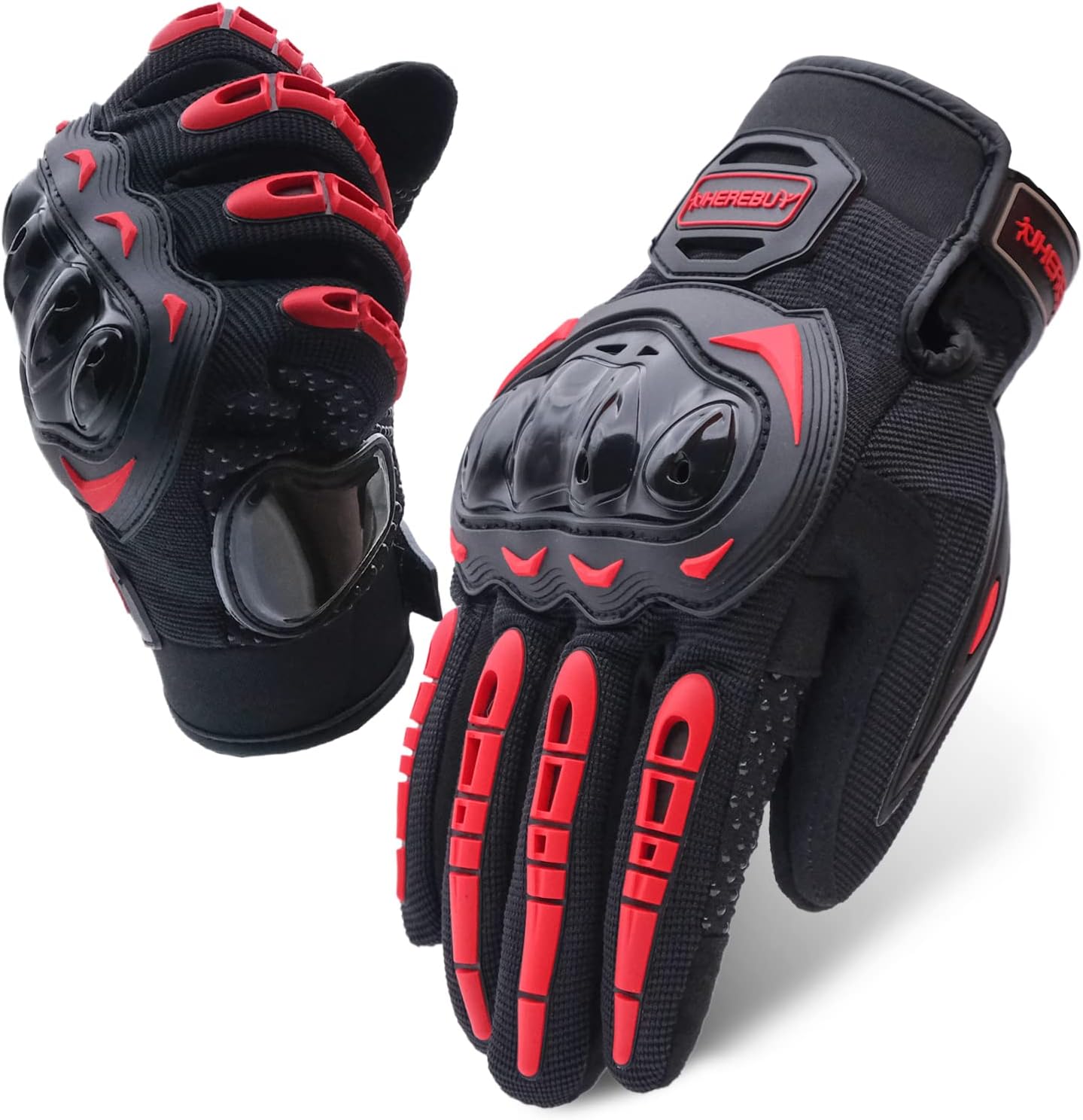 Motorcycle Gloves Touch Screen Full Finger Riding Gloves Knuckle Protection for Men and Women for Dirt Riding, Road Racing, Cycling, Climbing Work Outdoor Sports : Automotive