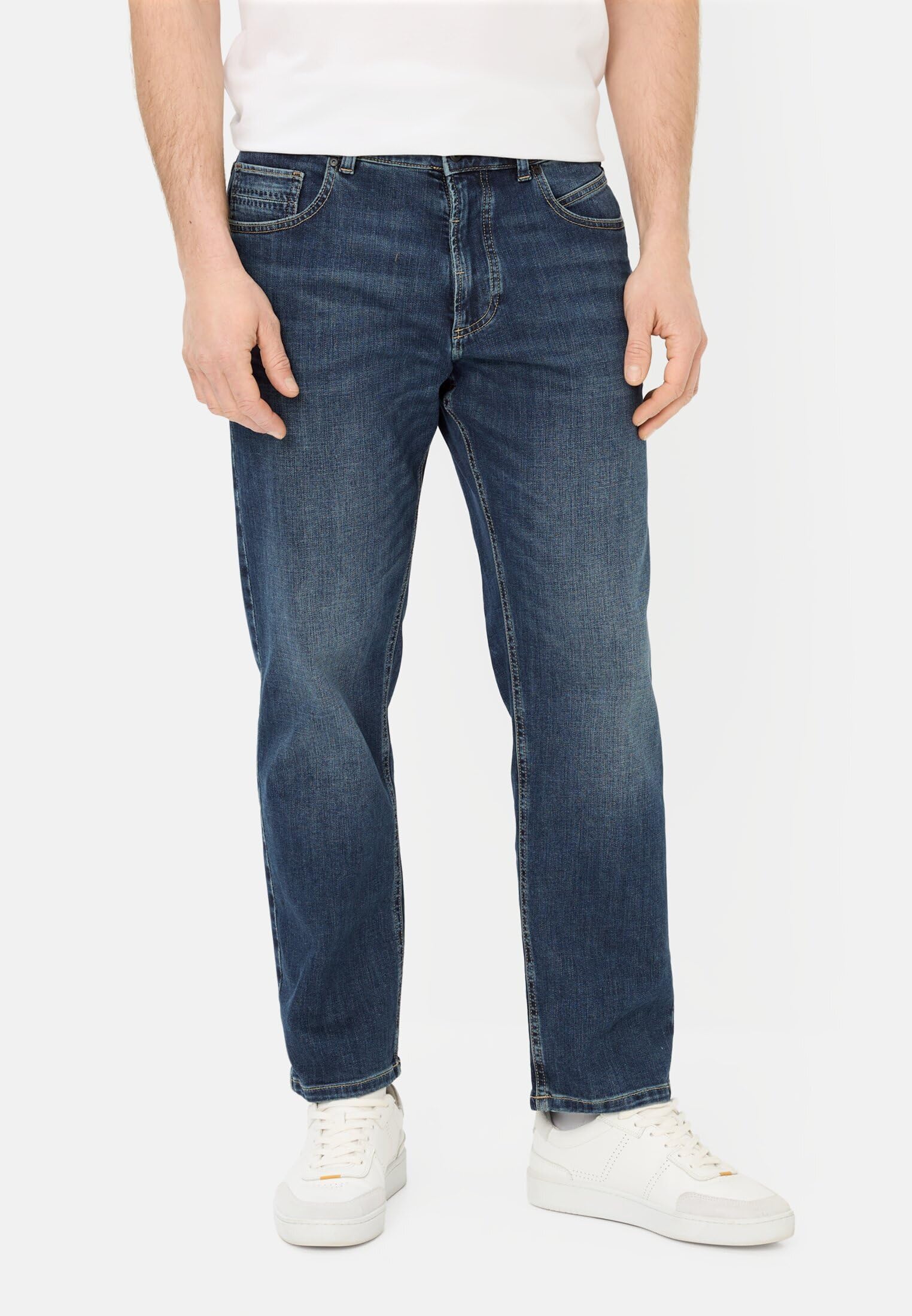 camel active Herren Jeans Hose Woodstock Flexxxactive Denim Midblue (42)