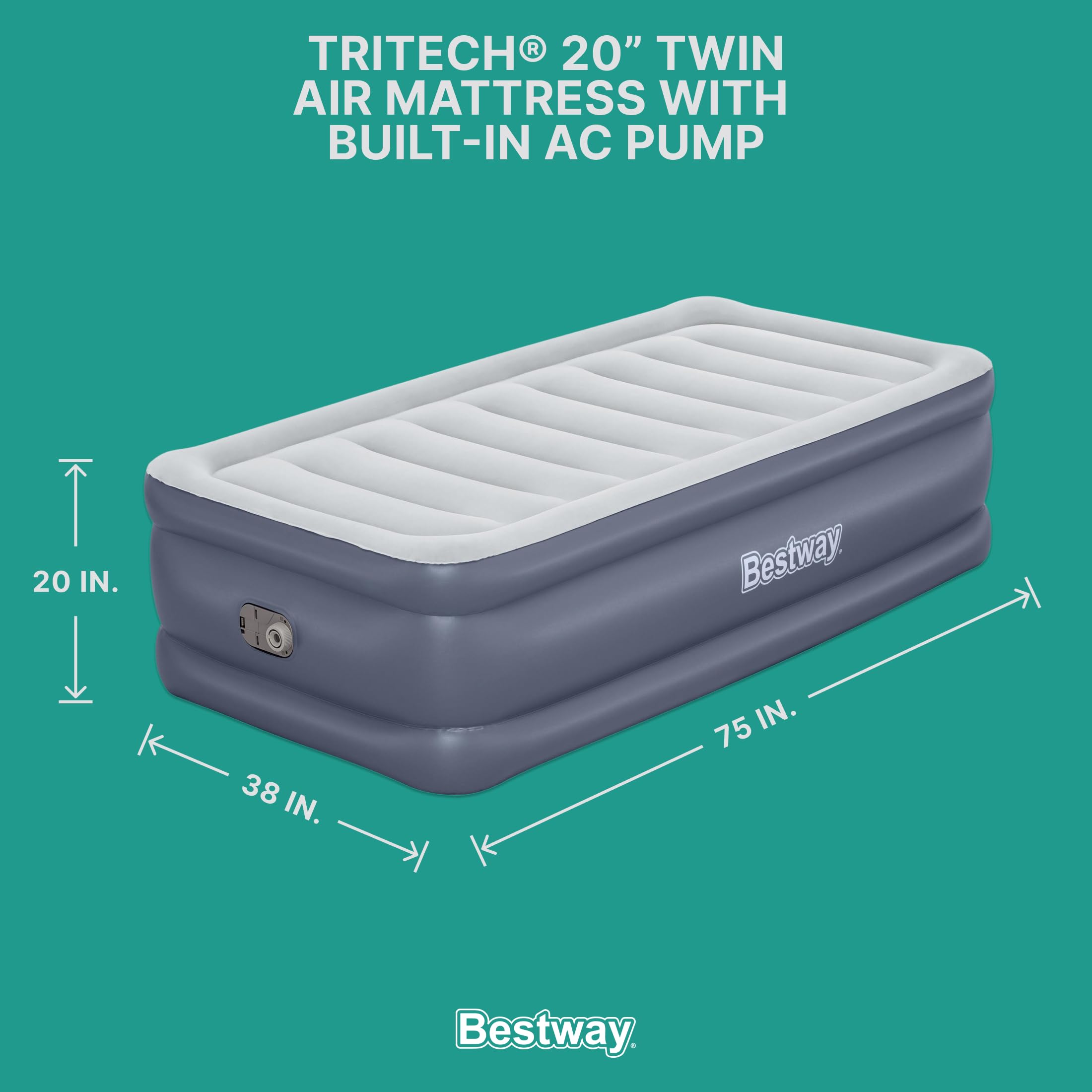 Bestway Tritech Air Mattress Twin 20