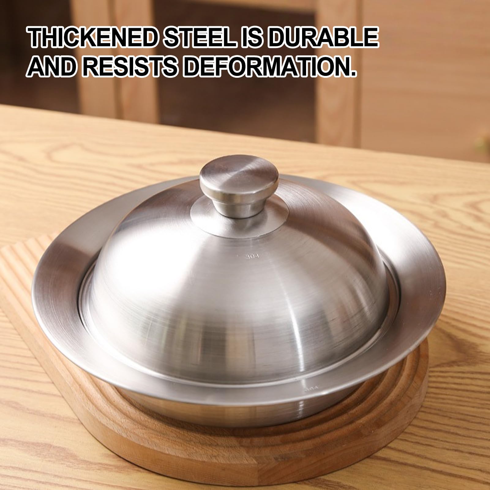 Dampfplatte mit Deckel 25,9 Zentimeter Nudelsieb mit einem Deckel