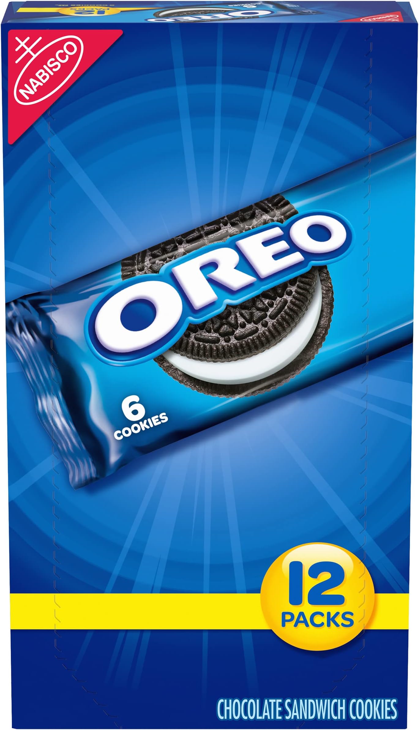 Oreo Nabisco Cookies, 2.4Oz, Pack Of 12