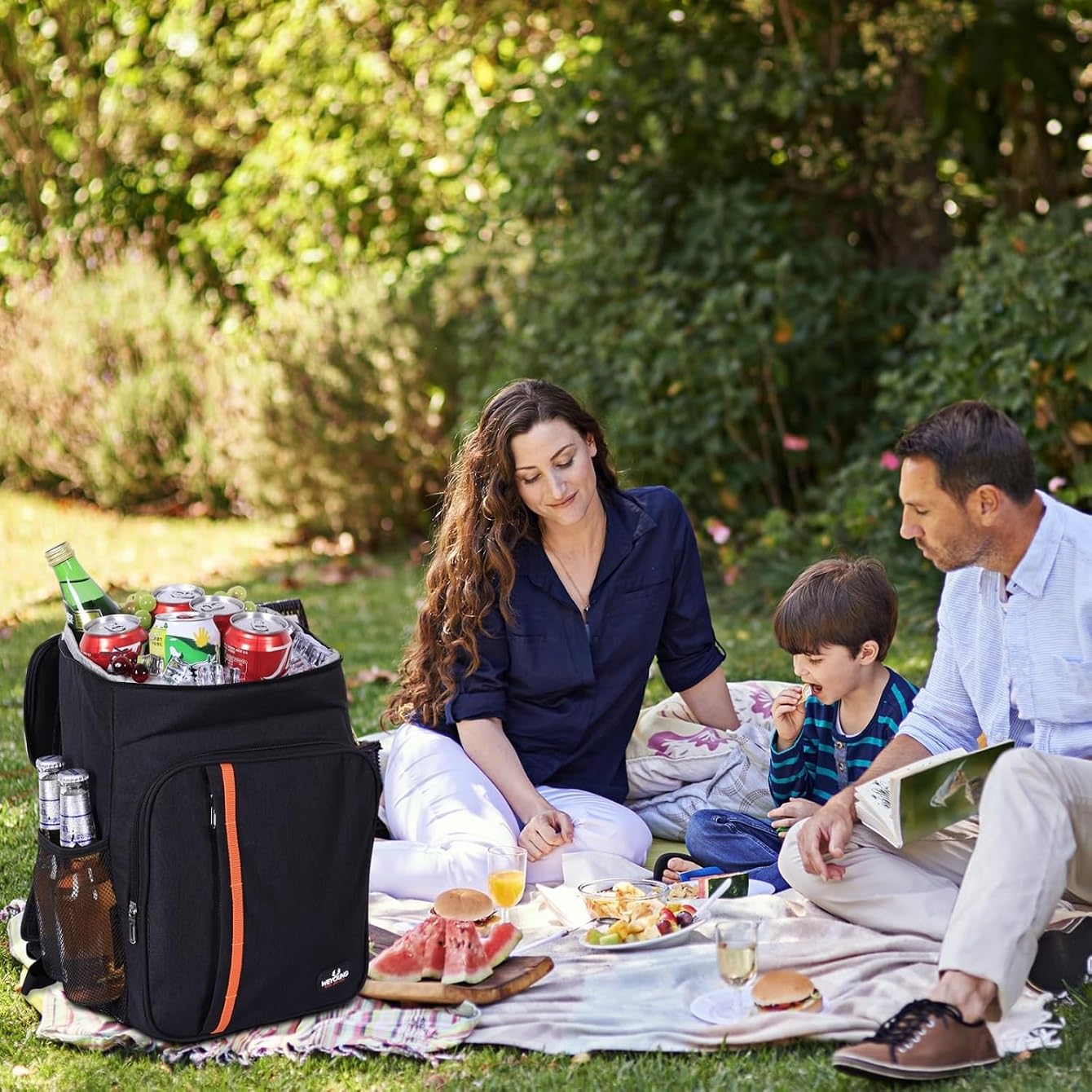 Zaino Termico da 24 Litri - Borsa Termica Extra Large Zaino da Picnic Impermeabile Zaini Ultraleggeri Uomo Donna per Picnic Escursionismo Campeggio Barbecue Campeggio Eventi Sportivi (nero)