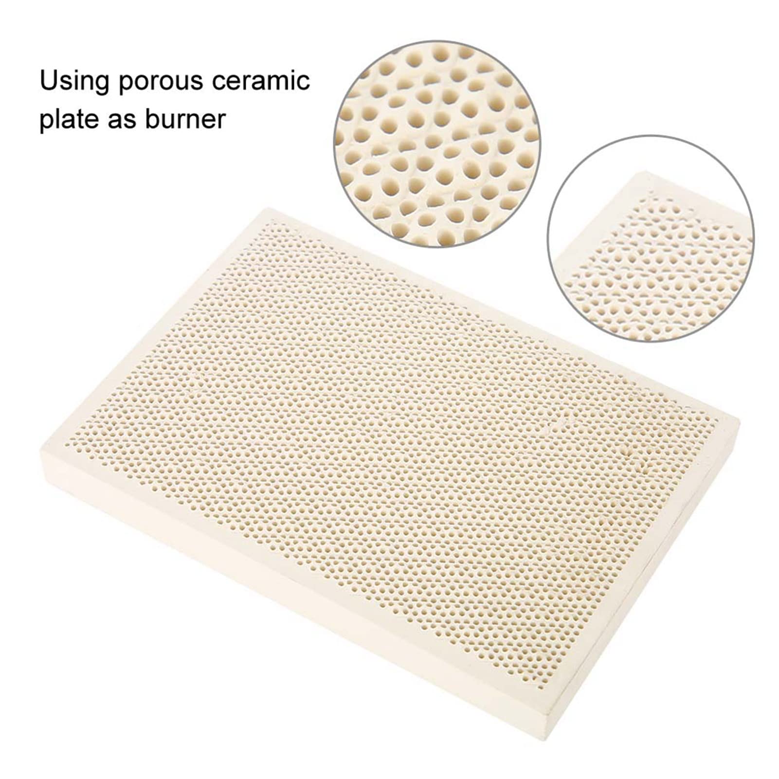 Semme Ceramiczna płyta lutownicza Honeycomb, płyta narzędziowa do suszenia, 135 x 95 x 13 mm / 5,31 x 3,74 x 0,51 cala