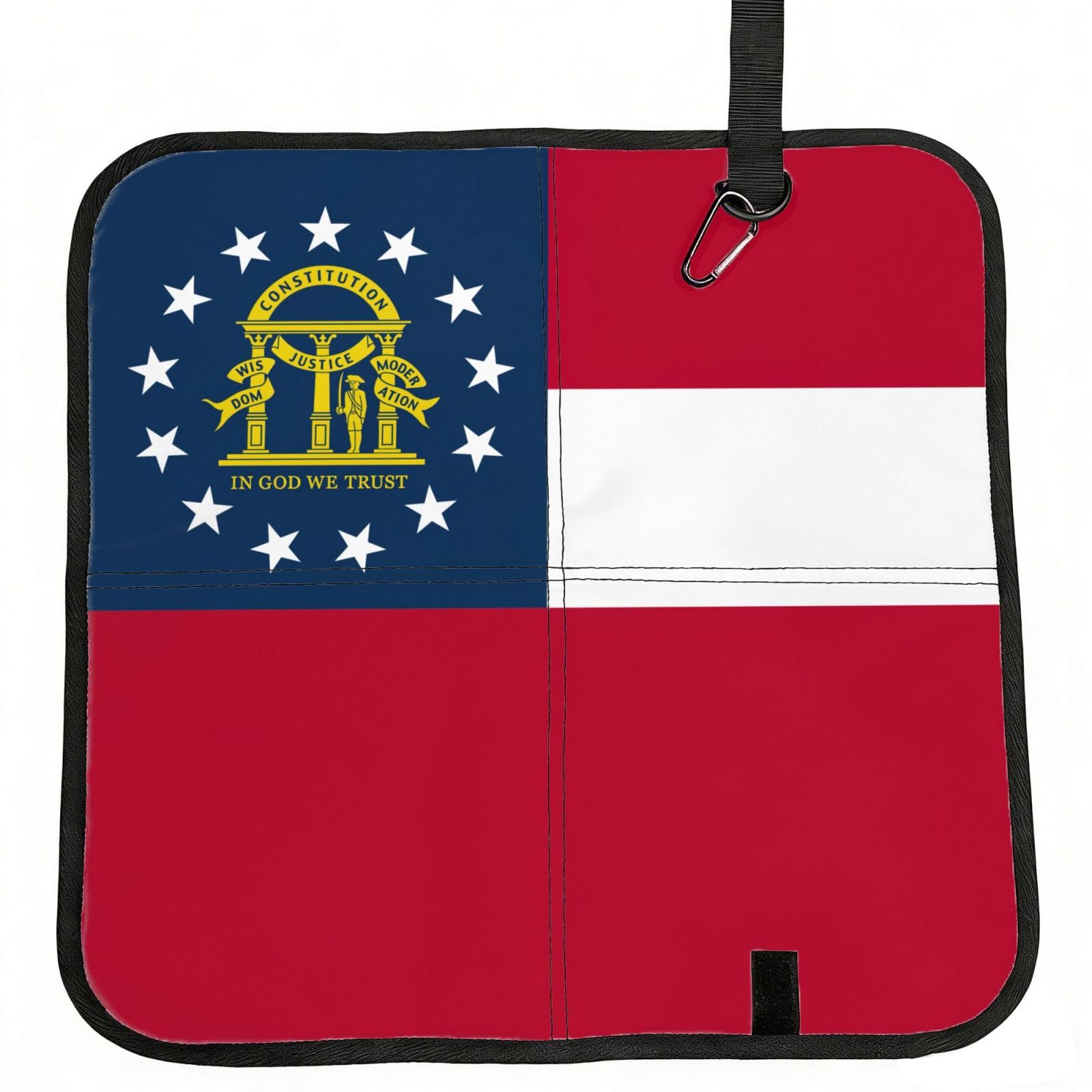 AYYQWE Georgia Flag Print Foldable Seat Cushion Portable Chair Pad Office Commuting Picnic Camping Outdoor