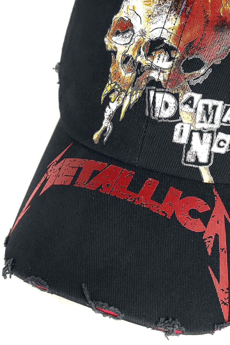 Metallica Distressed Unisex Cap schwarz Band-Merch, Bands, Geschenke