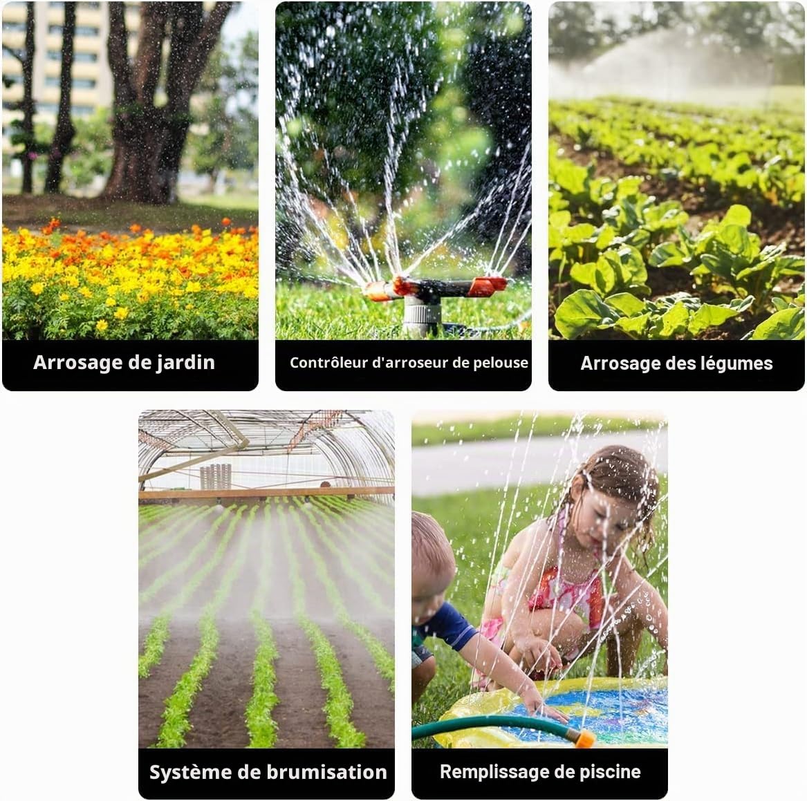 Arrosage Minuterie Contrôleur d'irrigation Marche sans Pression