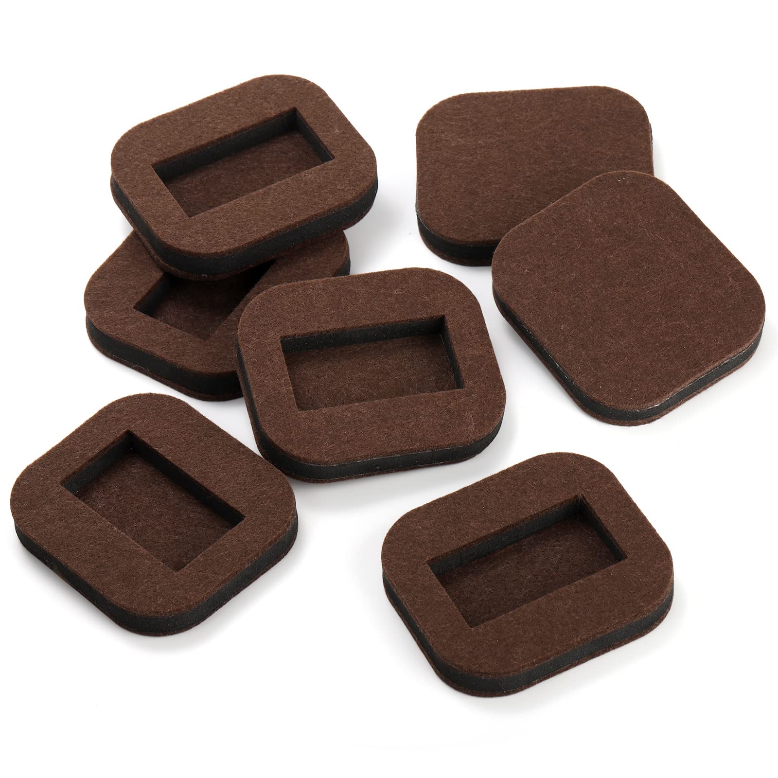 Pumtus Paquete de 20 posavasos de fieltro para muebles, almohadillas de fieltro antideslizantes para muebles, tapones de rueda de cama, protectores de suelo para suelos de madera dura, azulejos o