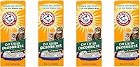 ARM & Hammer Cat Litter Deodorizer Super Size 30 oz Pack of 4 - Baking Soda Odor Destroyer for Fresh Litter Boxes