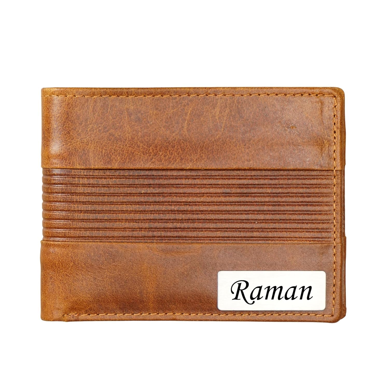 Personalized Genuine Leather Name Engraved Men’s RFID Wallet (Brown, Wallet)-image-34