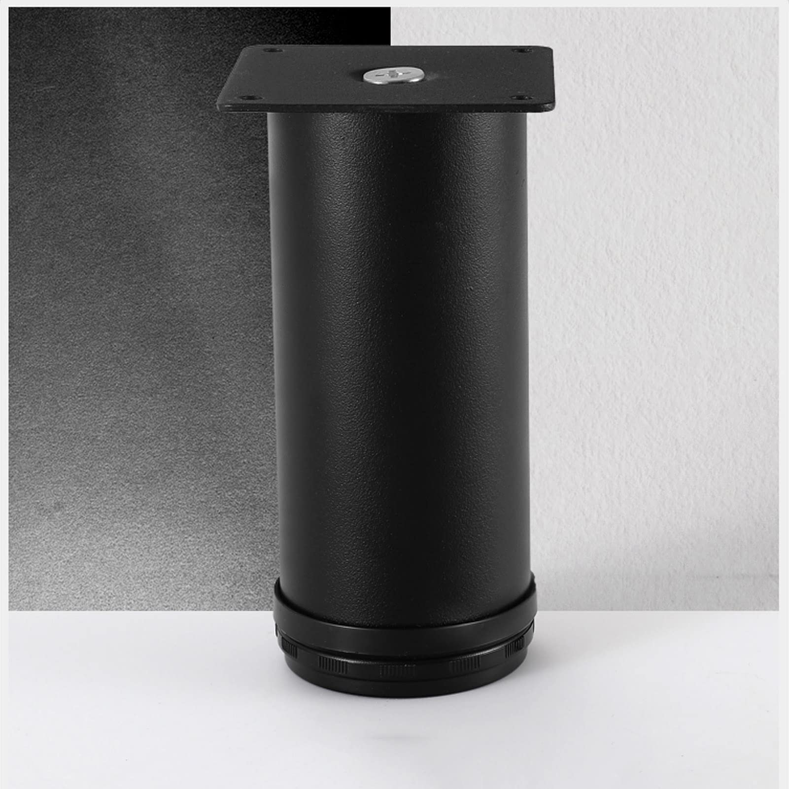 Pezzi di Gambe Regolabili per mobili, Piedini in Metallo per armadietti, Piedini in Acciaio Inox per scrivania, Altezza Regolabile da 0 a 30 mm, per casa, Ufficio, Cucina, Divano, Armadio, c