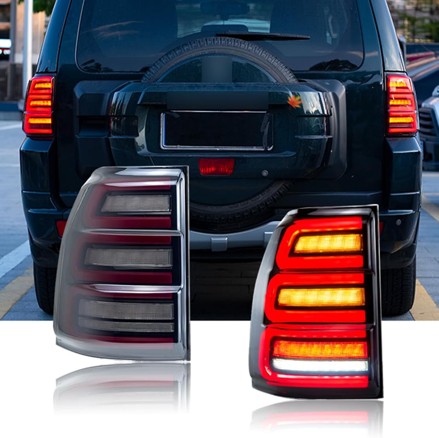 Rear Lamps Taillights Dynamic For Mitsubishi Shogun Pajero Mentero V93 V95 V97 V98 2006-2020