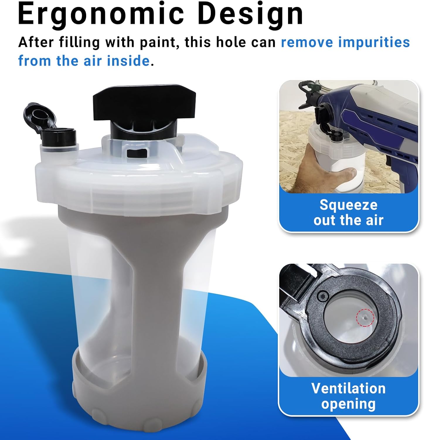 17P553 Paint Empty Bucket Compatible with Various FLEXLINER System for Container 42 oz