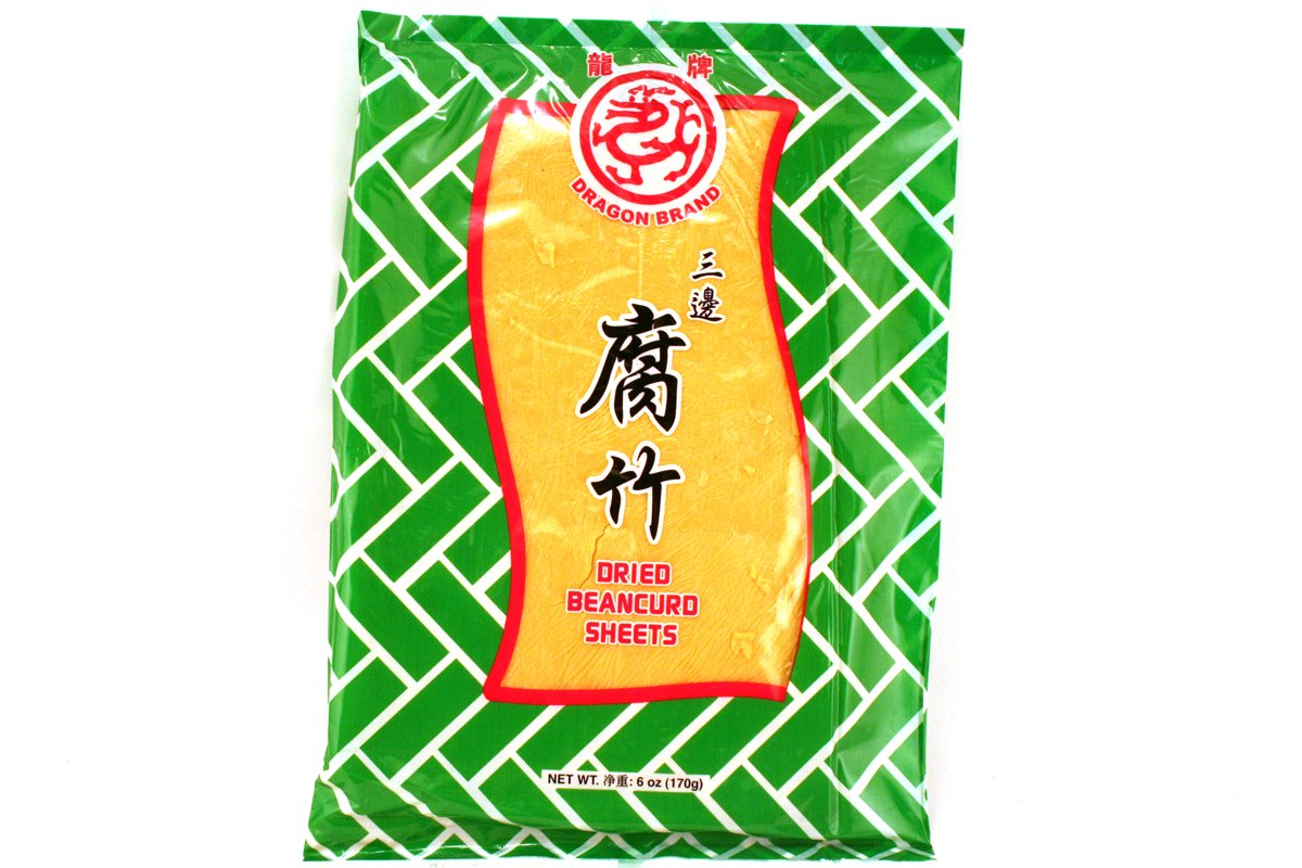 Dried Beancurd Sheets (Tofu Skin / Fu Zhu) - 6oz (Pack of 12)