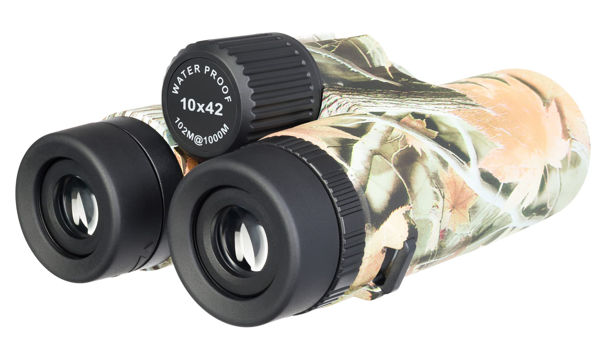 Levenhuk Camo Rind 10x42 Potente Binocolo Resistente all’Acqua, con Reticolo e Scala Telemetrica, per Misurare Facilmente le Distanze