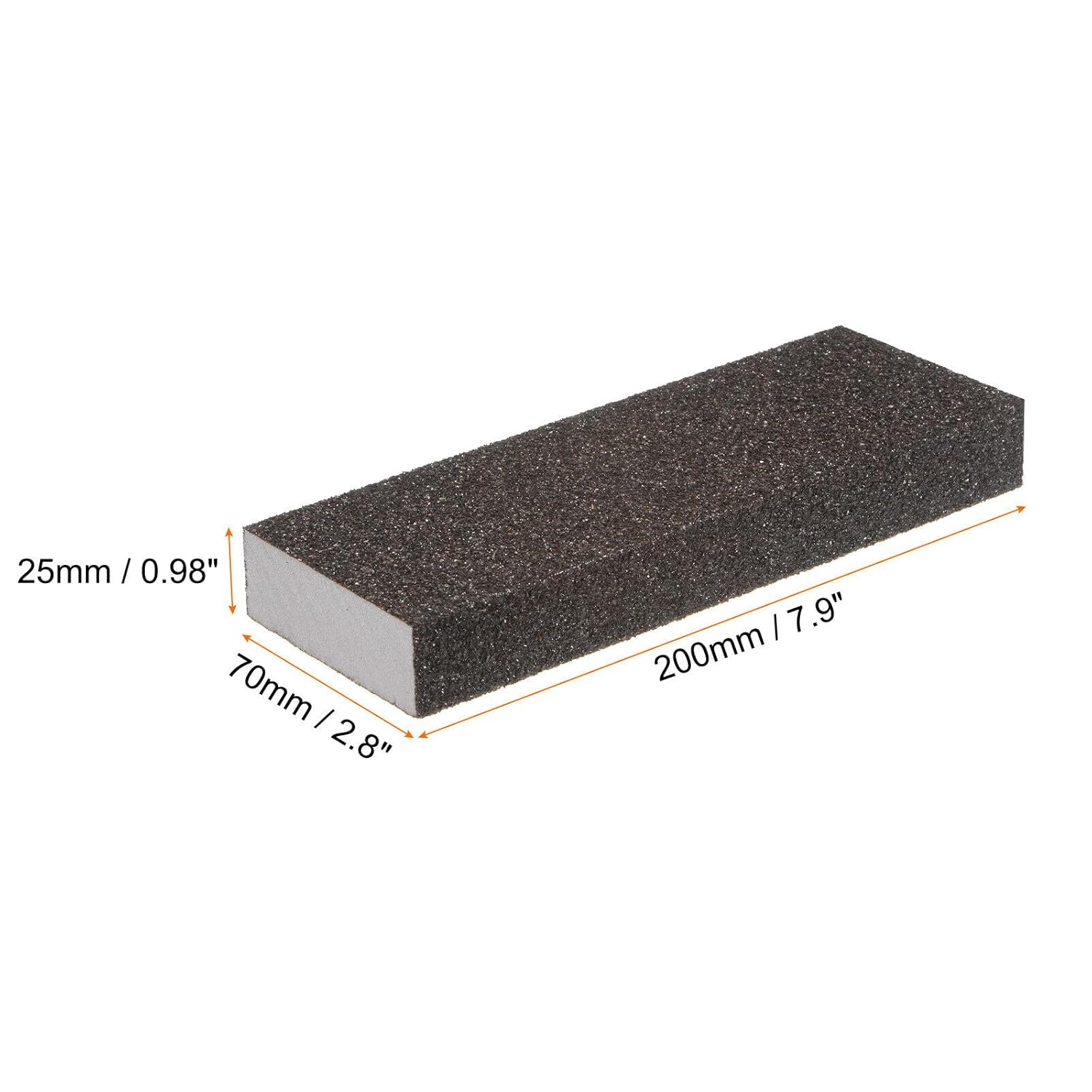 Tool Parts and Accessories 8pcs Sanding Sponge Blocks 80-100 Grits Hand Block 200x70x25mm Brown&Gray (#CN-140824-01057)