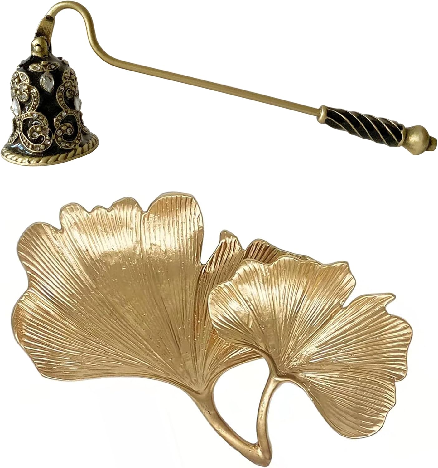 Pasiir Candle Snuffer and Small Leaf Shaped Trinket Dish