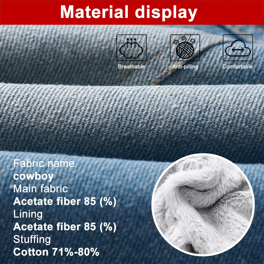 Mädchen Mantel Kinder Jeansjacke Fleece gefüttert Denim Mantel Langarm Jeansjacke Warmer Samtmantel