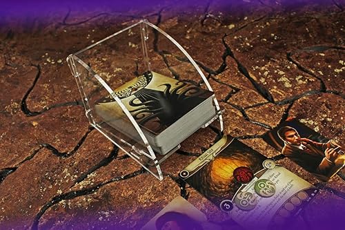 Miniatura 2 de LITKO Organizador de cartas de juego  Tarjeta estándar de tamaño estadounidense  euro  Juegos de cartas coleccionables y vivientes transparentes,