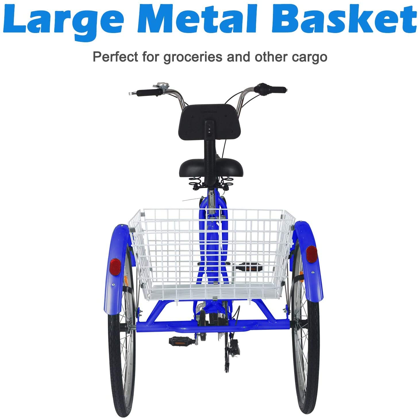 3 wheel bike with basket for adults