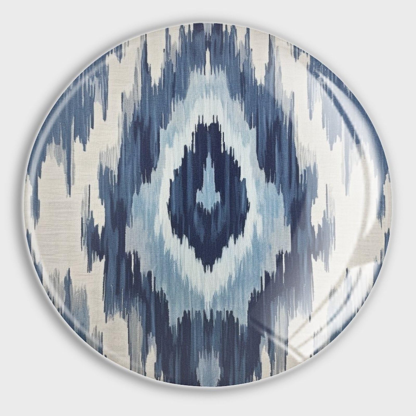 Aimants de frigo en verre Ikat bleus pour décorer votre cuisine et bureau