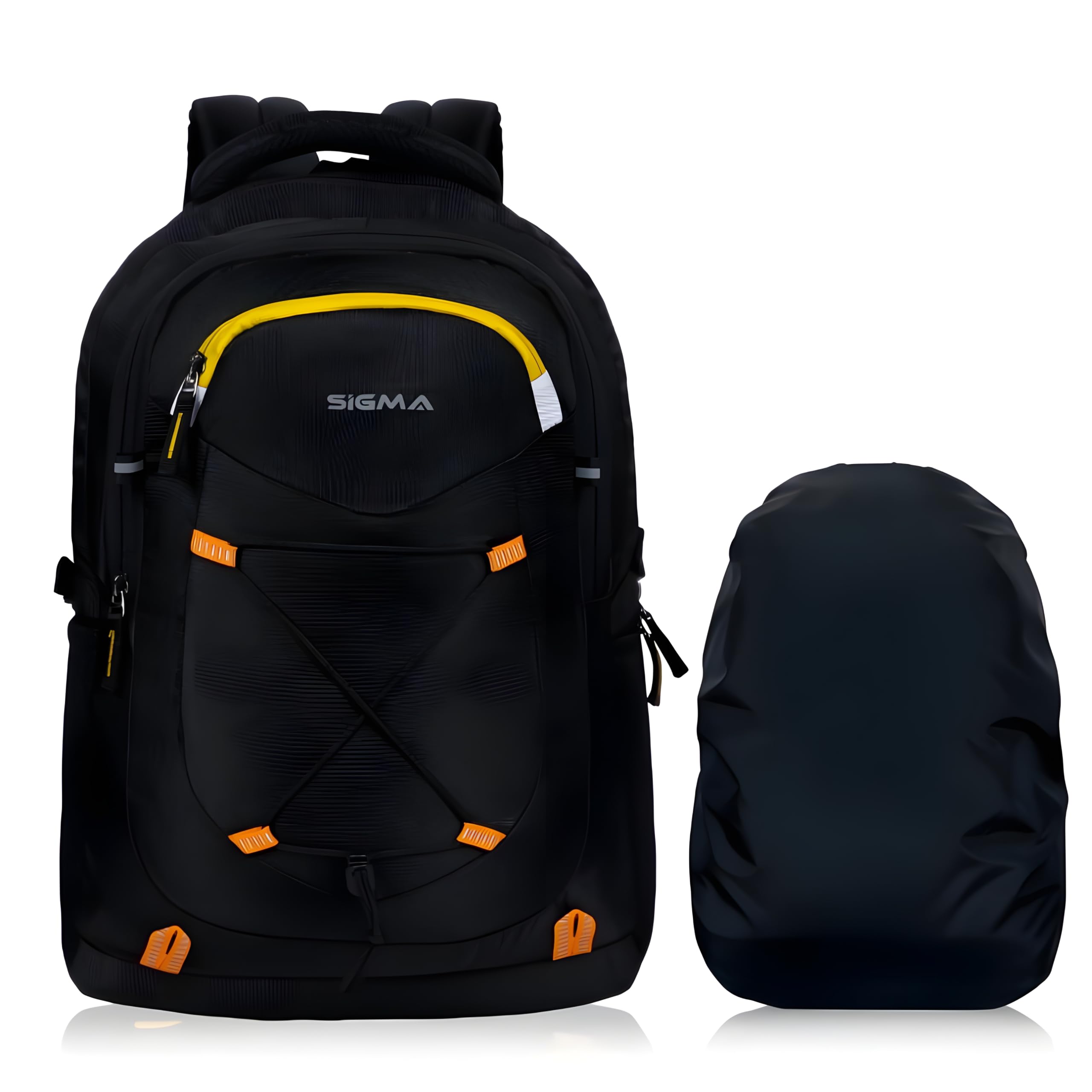 Sigma Laptop Bag Travel Bags for Mens Travel Backpack Business Anti Theft Slim Durable Water-Resistant 17 Inch Computer Daypack for Men Women Work, College, School & Outdoor Lifestyle (Black & Yellow) (B0D5P6YJ3H) Amazon Price History, Amazon Price Tracker
