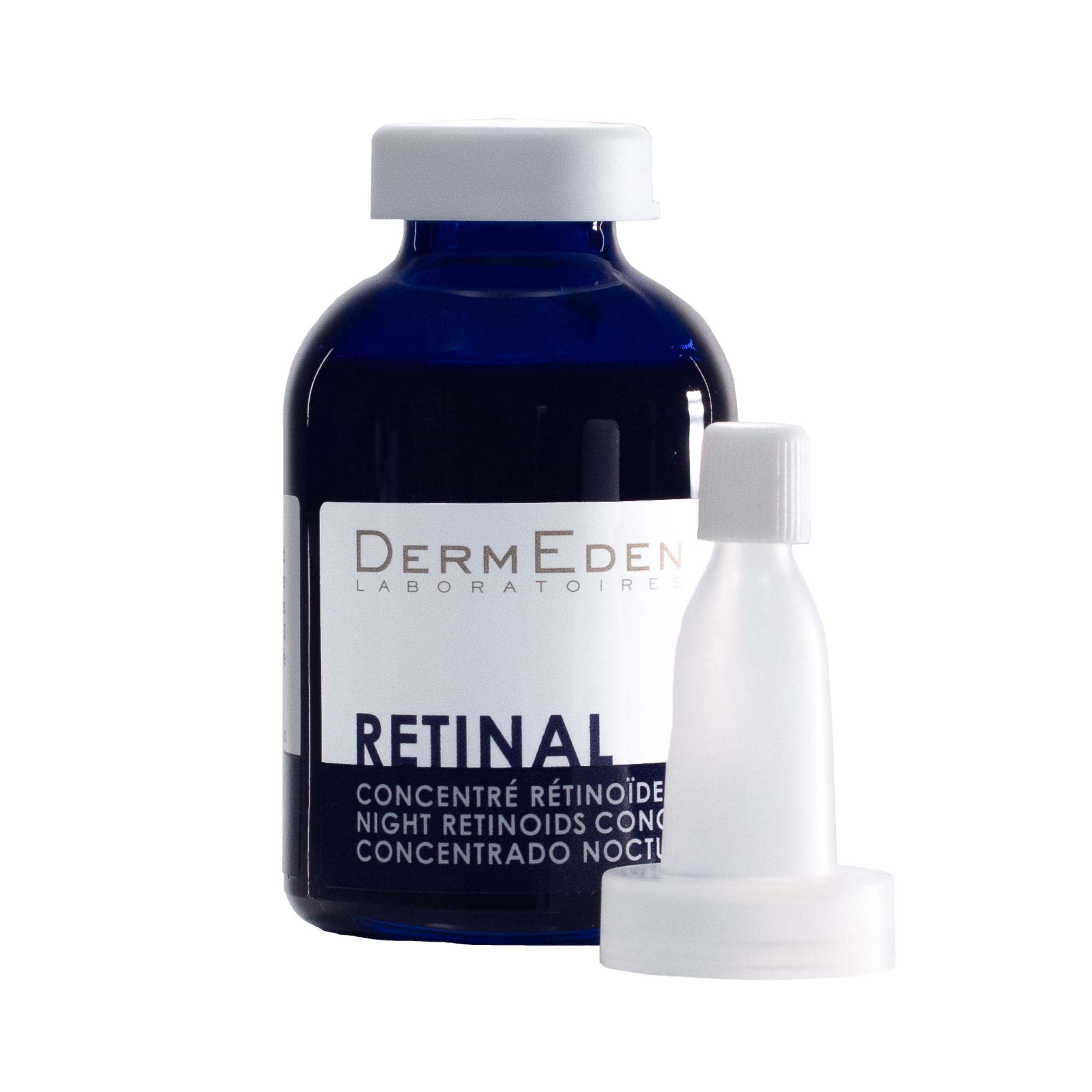 Laboratoires DermEden - Concentré Rétinal Nuit 30 ml - Réduit les rides, Stimule le collagène et Améliore la fermeté de la peau - Rétinal - Fabrication Française
