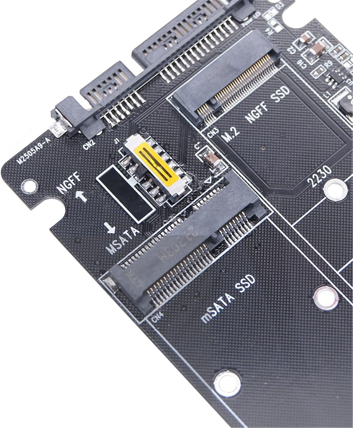 WANGCL M.2 NGFF do SATA Adapter Konwerter MSATA do SATA 3.1 dla dysku twardego 2 5