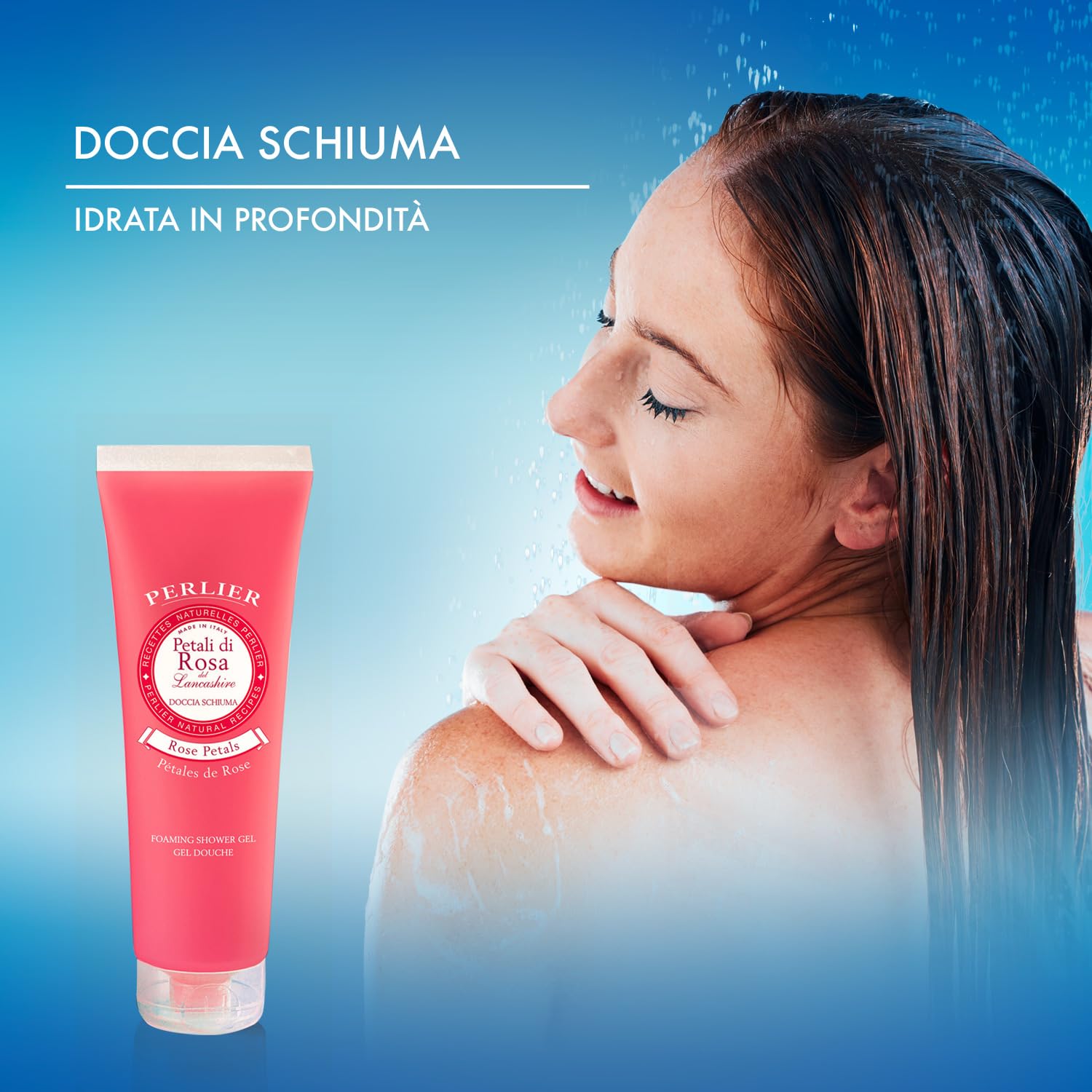 Perlier Doccia Schiuma Petali di Rosa (250 ml) Shower Gel 8.4 fl. oz. Made in Italy [Italian Import] - Image 3