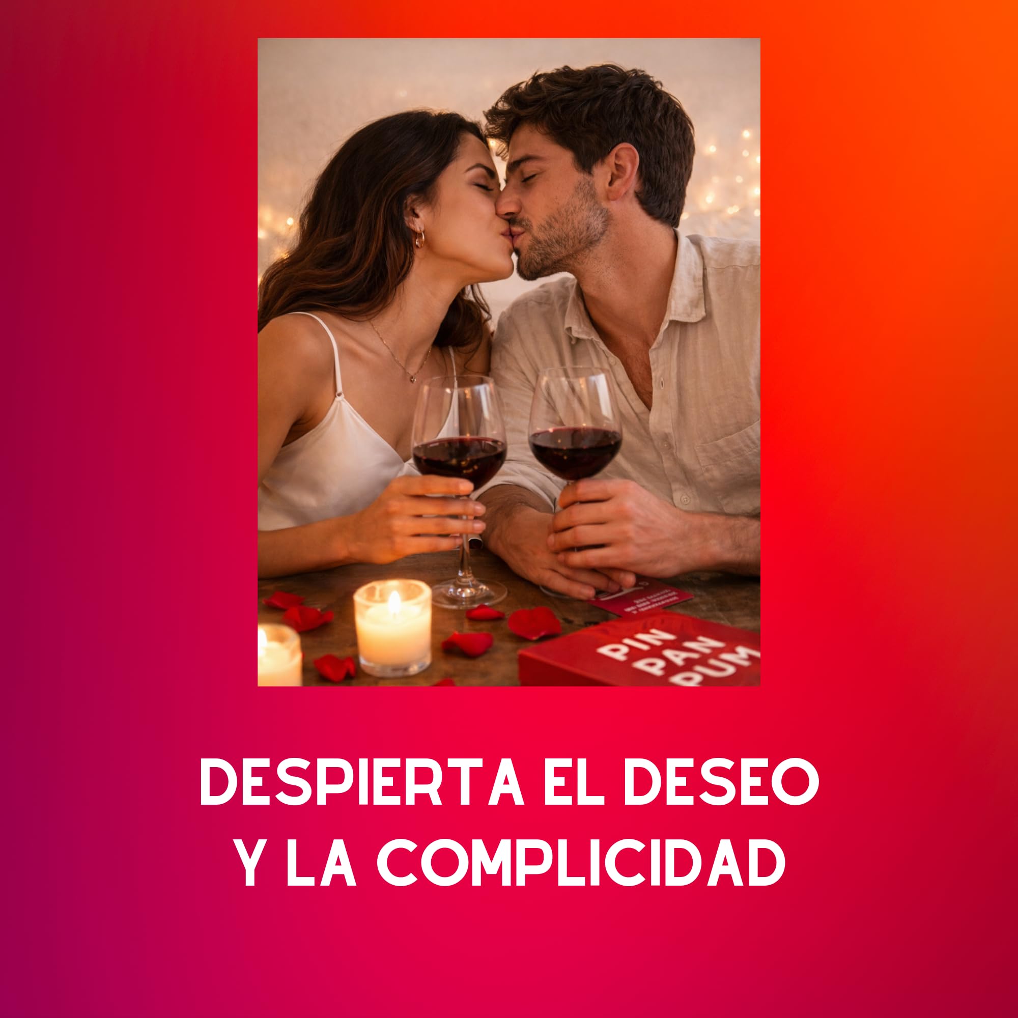 PIN PAN PUM - El Juego para Parejas que Despierta la Conexión y el Deseo - Cartas Divertidas de Preguntas, Retos y Más - Regalo Original para Parejas - Aniversario y San Valentín - Hombre y Mujer
