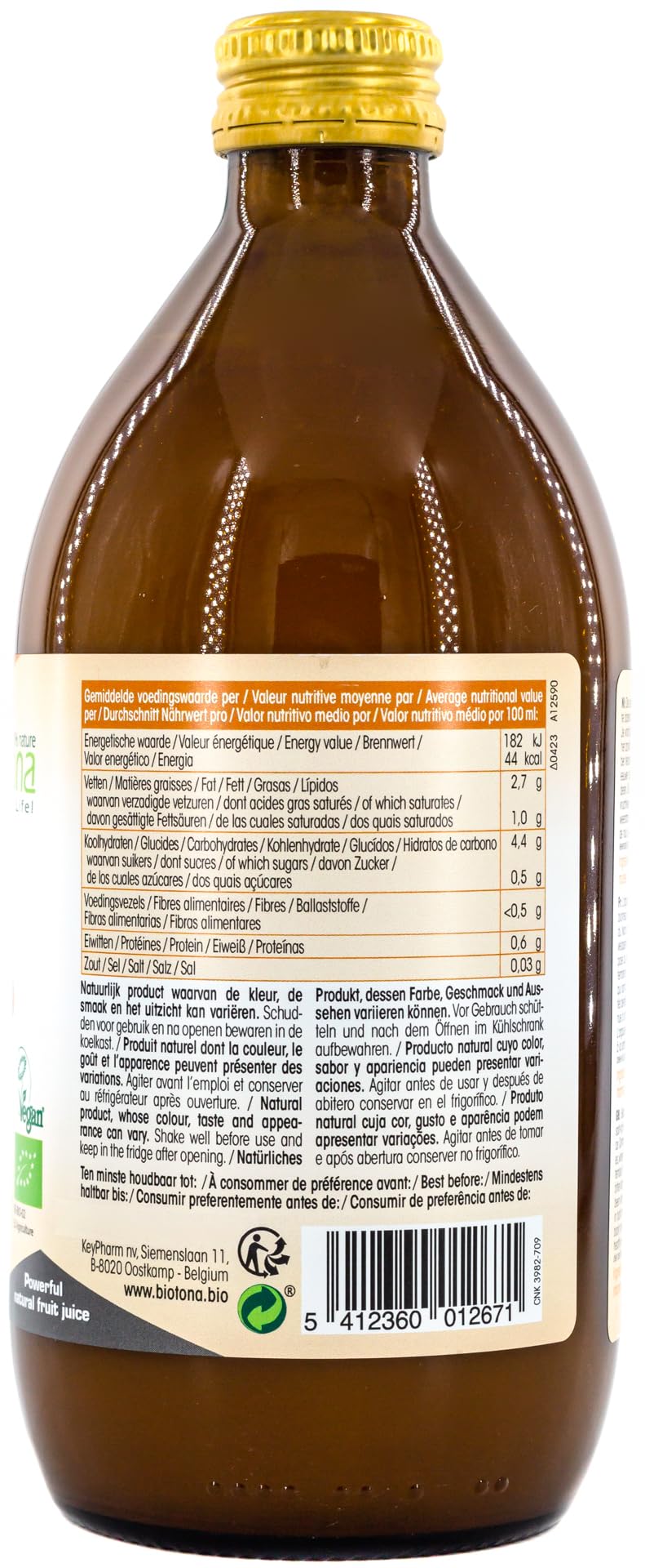 BIOTONA JUGO DE ESPINO AMARILLO 500ml - Multifunktionsprodukt, 500 ml